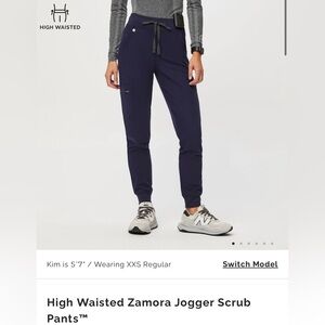 Figs navy Zamora high-waisted joggers in 3xl tall